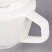A white Villeroy & Boch porcelain coffeepot with a handle and cover.