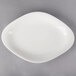 A white Villeroy & Boch porcelain oval plate.
