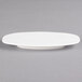 A white Villeroy & Boch porcelain oval plate.
