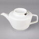 A Villeroy & Boch white porcelain teapot with a lid.