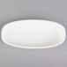 A white oval shaped Villeroy & Boch porcelain sugar bowl cover.