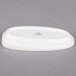 A white oval Villeroy & Boch porcelain sugar bowl cover.