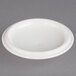 A Villeroy & Boch white porcelain serving dish lid with a knob on a white background.