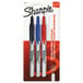 A package of 3 Sharpie fine point permanent markers in assorted colors.