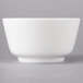 A white Villeroy & Boch porcelain bowl with a white rim on a white surface.