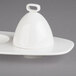 A white porcelain bell cover with a Villeroy & Boch logo.