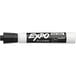 A close up of a black Expo dry-erase marker with white text.