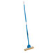 An Impact blue sponge mop with a white handle.