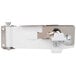 A white Swing-A-Way wall mount can opener with metal and plastic parts.