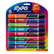 A package of Expo 2-in-1 dry erase markers with a colorful logo on the box.