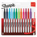 A package of Sharpie fine point permanent markers in assorted colors.