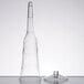 A clear plastic Fineline Flairware champagne flute with two pieces.