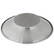 An American Metalcraft stainless steel bowl with a hammered round surface.