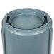 A gray Rubbermaid BRUTE 20 gallon plastic container with a lid.