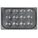 A black Vollrath Egg Poacher pan with six round holes.