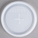 A translucent plastic lid with "Cambro" in white text.