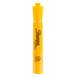 A yellow Sharpie highlighter with black writing on it.