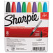 A box of Sharpie fine point markers in assorted colors.