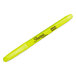 A close up of a Sharpie yellow highlighter pen with a chisel tip.