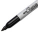 A close-up of a black Sharpie marker pen with the word "Sharpie" on it.