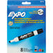 A package of Expo Low-Odor Dry Erase Markers in assorted colors.