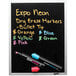 An Expo neon marker with a bullet tip in assorted colors.