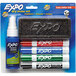 A package of Expo dry erase markers with a green and white logo.