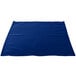 A royal blue Intedge cloth napkin.