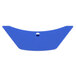 A blue silicone object with a hole in it.