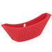 A red silicone Lodge handle holder.