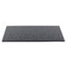 A Vollrath granite melamine display platter with a black surface and white specks.