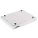 A silver rectangular stainless steel Vollrath cooling plate with screws.