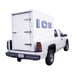A white Polar Temp truck with a large white refrigerated box on the back.
