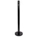 An American Metalcraft black stainless steel free standing smoker pole with a black base.