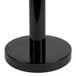 A black stainless steel American Metalcraft smoker pole and base.