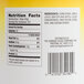 A white label on a #10 can of Stratford Farms Apple Jelly with nutrition facts.