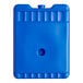 A blue plastic container with a round top and a circle in the middle.