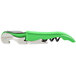 A Pulltap's Original corkscrew with a lime green handle and silver accents.