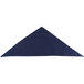 A navy blue cloth folded into a triangle shape.