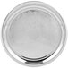 A Vollrath stainless steel round serving tray with an elegant design.