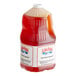 A red plastic jug of LouAna Classic Blend Popping Oil with a white lid and handle.