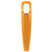 A Franmara orange plastic corkscrew and bottle opener handle.