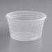 A ChoiceHD clear plastic deli container with a lid.
