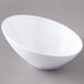 A white GET San Michele slanted bowl.