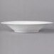 A close up of a Villeroy & Boch white bone porcelain bowl.