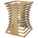 A bronze coated stainless steel rectangular riser with 12 rungs.