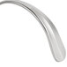 A silver curved Bon Chef stainless steel spoon with a white background.