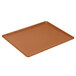 A brown rectangular Cambro dietary tray.