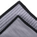A gray and black Unger Ninja Microfiber cloth with a black border.