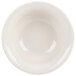 A Hall China ivory pot pie baking bowl with a white background.